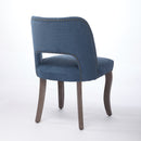 Wooden Dining Chairs Set Of 2, Modern Fabric Upholstered Dining Room Chair Kitchen Chairs,