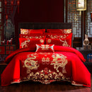 Embroidered cotton bedding