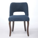 Wooden Dining Chairs Set Of 2, Modern Fabric Upholstered Dining Room Chair Kitchen Chairs,