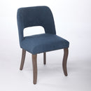 Wooden Dining Chairs Set Of 2, Modern Fabric Upholstered Dining Room Chair Kitchen Chairs,